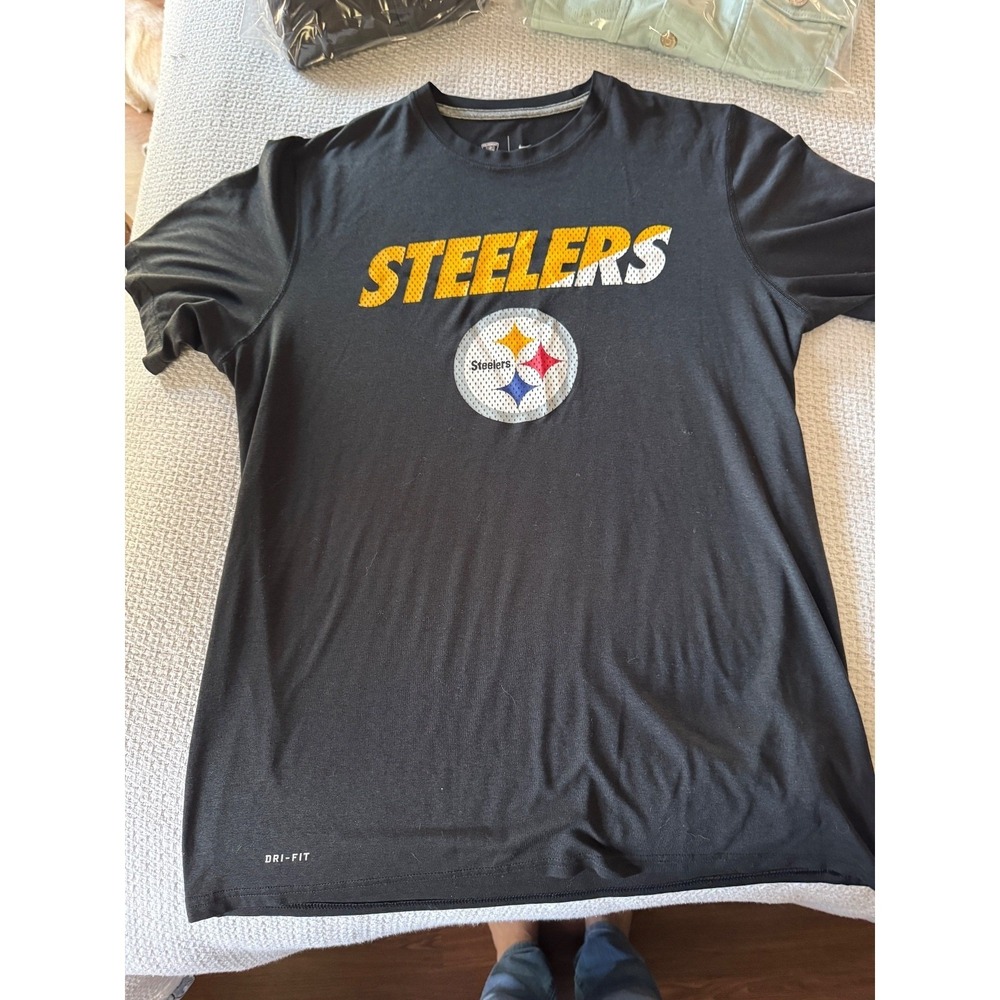 Pittsburgh Steelers Nike Dri-Fit Training T-Shirt Men's Large BlKNFL EquipmenT